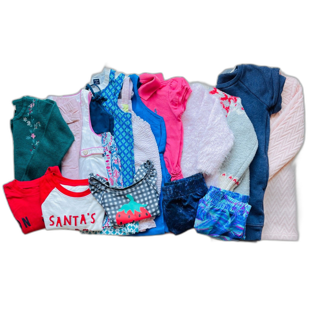 Girls 18 Piece Clothing Bundle Size 2/2T-4 years - Gap, Ralph Lauren & More